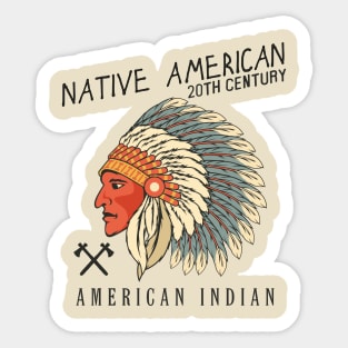 Native American Lovers T-shirts Sticker